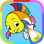 fish coloring pages android application logo